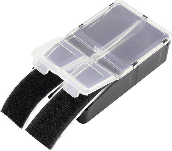 TRU COMPONENTS 98001c422  Klettstreifen zum Bündeln  (L x B) 90 mm x 28 mm Schwarz 10 St.