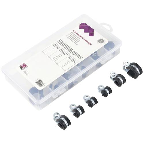 TRU COMPONENTS 93038c437 Befestigungsschelle TC-6649812 Bündel-Ø-Bereich 6 bis 16 mm 18 Teile