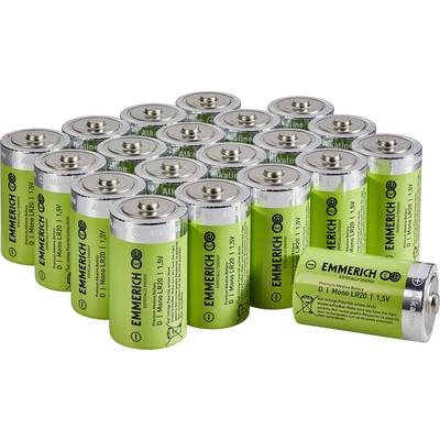 Emmerich Industrial LR20 Mono (D)-Batterie Alkali-Mangan 18000 mAh  20 St.