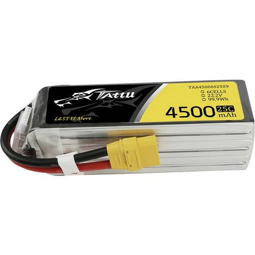 Tattu Modellbau-Akkupack (LiPo) 22.2 V 4500 mAh Zellen-Zahl: 6 25 C Softcase XT90
