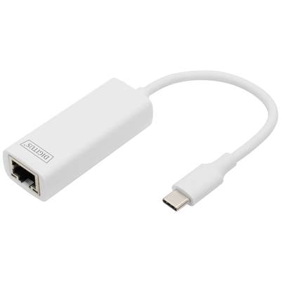 Digitus Netzwerk, USB 3.2 Gen 1 (USB 3.0) Adapter [1x USB 3.2 Gen 1 Stecker C (USB 3.0) - 1x RJ45-Buchse] DN-3024 Geschi