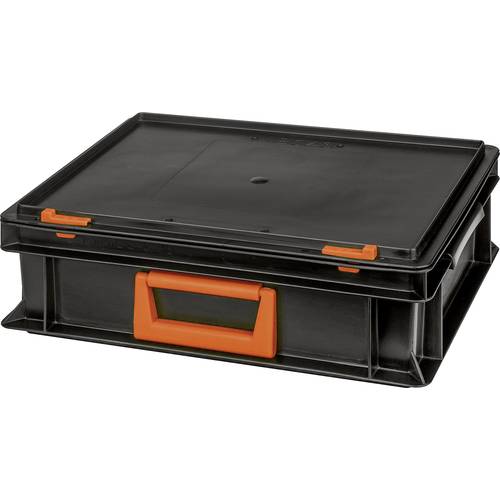 Thumbnail - Alutec 139210110188 Kunststoffbox Magnus PC 10 (B x H x T) 400 x 133 x 300 mm Schwarz, Orange 1 St.