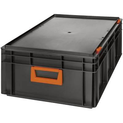 Alutec 139242210188  Kunststoffbox Magnus PC 42  (B x H x T) 600 x 233 x 400 mm Schwarz, Orange 1 St.