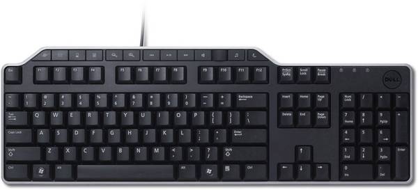 Dell KB522 USB Tastatur Deutsch, QWERTZ Schwarz USB-Anschluss, Spritzwassergeschützt