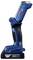 Ein blauer, akkubetriebener Bosch 18V Li-Ion Arbeitsstrahler mit ergonomischem Griff, geeignet für den Einsatz bei Bau- und Heimwerkerarbeiten.