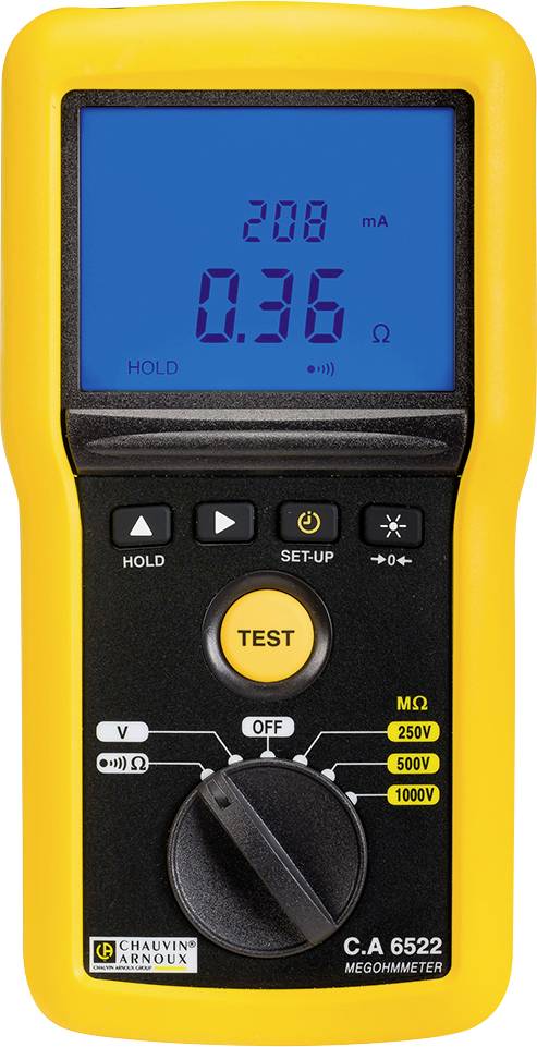 Thumbnail - Chauvin Arnoux C.A 6522 Isolationsmessgerät 250 V, 500 V, 1000 V 40 GΩ