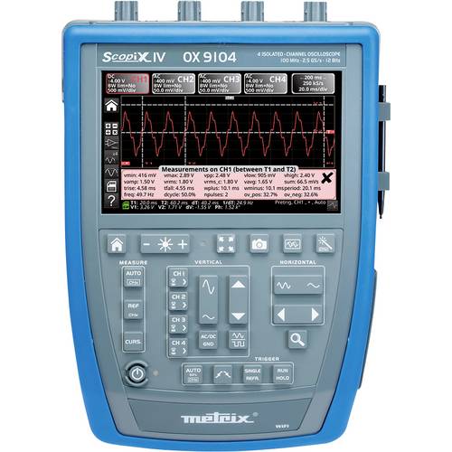 Metrix OX 9104 Digital-Oszilloskop 100 MHz 4-Kanal 2.5 GSa/s 100 kpts 12 Bit Digital-Speicher (DSO), Handgerät, Multimet...