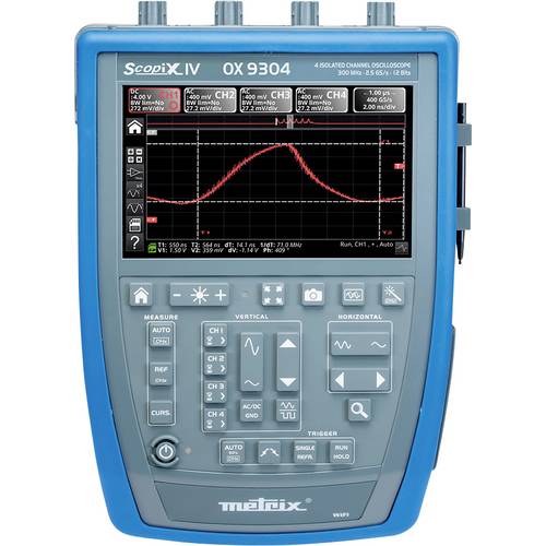 Thumbnail - Metrix OX 9304 Digital-Oszilloskop 300 MHz 4-Kanal 2.5 GSa/s 100 kpts 12 Bit Digital-Speicher (DSO), Handgerät, Multimet...