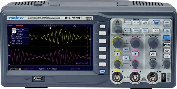 Metrix DOX 2070B Digital-Oszilloskop  70 MHz 2-Kanal 500 MSa/s 2 Mpts 8 Bit Digital-Speicher (DSO) 1 St.