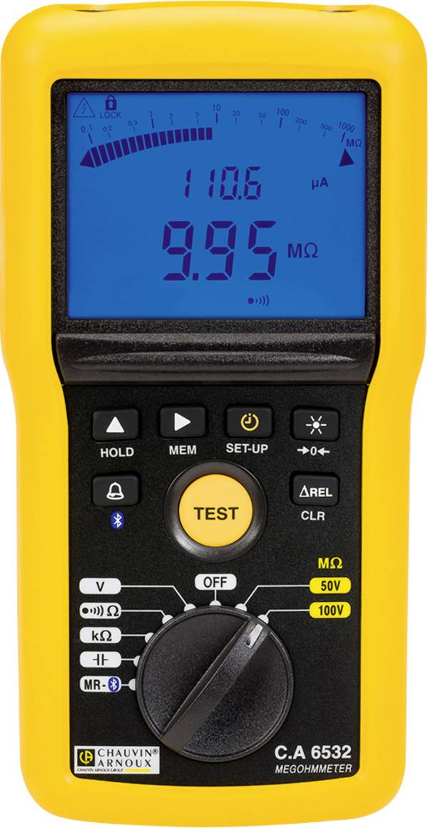 Chauvin Arnoux C.A 6532 Isolationsmessgerät 50 V, 100 V 20 GΩ