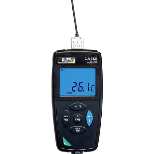 Chauvin Arnoux C.A 1823 Temperatur-Messgerät -100 - 400 °C Fühler-Typ Pt100, Pt1000 Datenlogger-Funktion