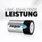 'Batterie Energizer Max Plus mit der Beschriftung lang anhaltende Leistung.'