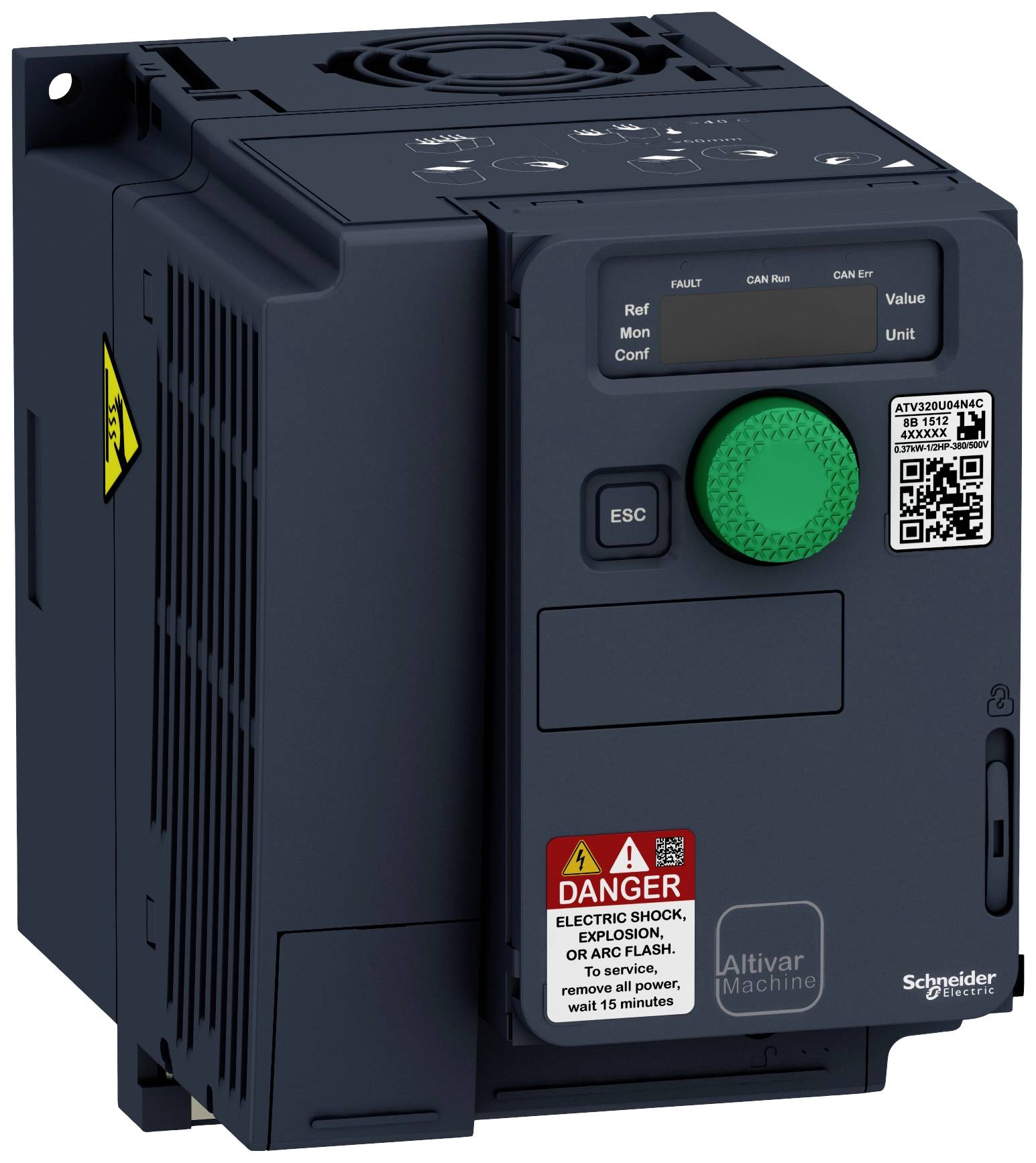 APC GS Frequenzumrichter ATV320U15N4C ATV320, 1,5kW, 380...500V, 3-phasig,