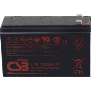 Csb Battery Ups High Rate Upsf1f2 Bleiakku 12 V 7 Ah Blei Vlies Agm B X H X T 151 X 99 X 51 Mm Flachste Kaufen