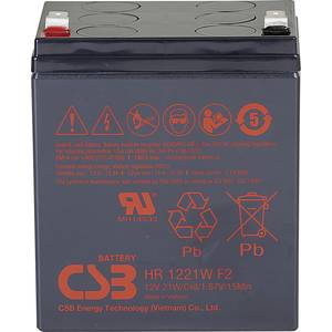 Csb Battery Hr 1221w High Rate Hr1221wf2 Bleiakku 12 V 5 Ah Blei Vlies Agm B X H X T 90 X 106 X 70 Mm Flachstecker 6 Kaufen