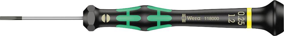 Wera 2035 Elektronik- u. Feinmechanik Schlitz-Schraubendreher Klingenbreite: 2.5 mm Klingenlänge: 40 mm