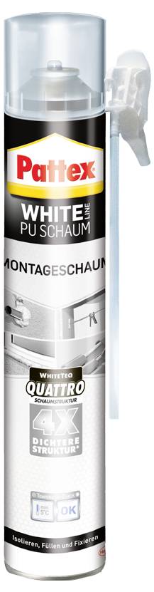 Pattex White Line Montageschaum Herstellerfarbe Weiß PUW75 750 ml-0