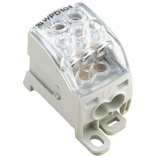 Weidmüller 1562000000 Verteilerblock Schrauben Grau, Transparent 1 St.