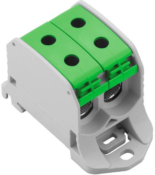 Weidmüller 2502600000 Durchgangsklemme 35.60 mm Schrauben Grau, Grün 1 St.