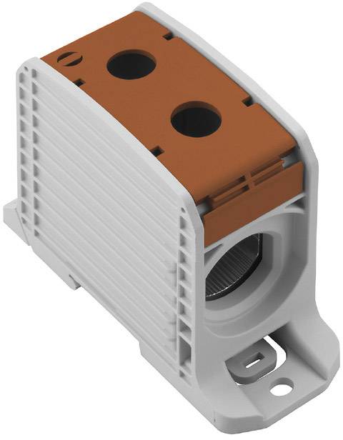 Weidmüller 2502880000 Durchgangsklemme 45 mm Schrauben Grau, Braun 1 St.