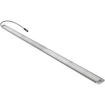 Eine lange, schmale LED-Leuchte mit einem Anschlusskabel an einem Ende, die zur Beleuchtung verwendet wird.
