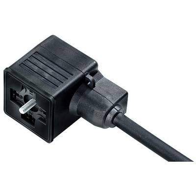Schwarzes Steckerkabel mit quadratischem Eurostecker, geeignet für verschiedene Gerätesteckdosen.