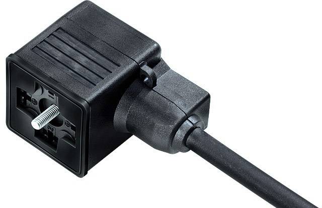 Magnetventilsteckose A beschaltet LED Schwarz 31 5236 500 510 binder Inhalt: 1 St.