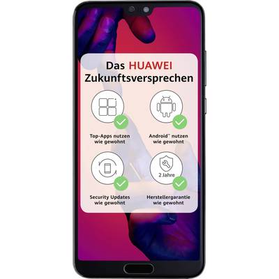 HUAWEI P20 Smartphone  128 GB 14.7 cm (5.8 Zoll) Schwarz Android™ 8.1 Oreo Dual-SIM