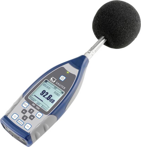 Sauter Schallpegel-Messgerät Datenlogger SW 1000 22 - 136 dB 0.003 kHz - 20 kHz RS-232, USB