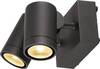 SLV SLV LED-Wandanbauleuchte 16W 3000K A++ HELIA sandy anthracite, 2x8W LED, 3 900l