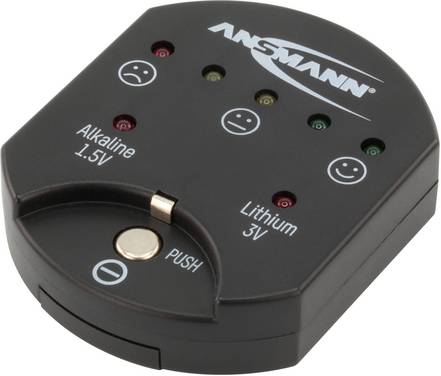 Ansmann Batterietester Button cell Messbereich (Batterietester) 1,5 V, 3 V Batterie 1900-0035