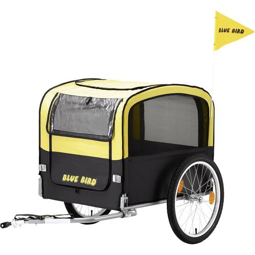 Blue Bird 610 048 01 61004801 Hunde Fahrradanhänger Schwarz, Gelb