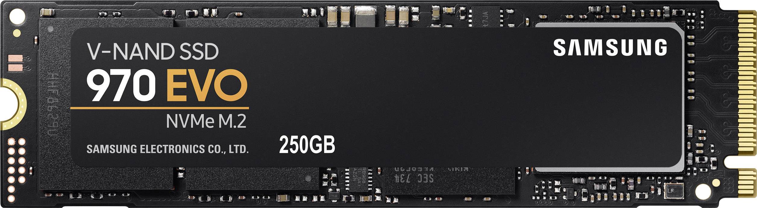 Samsung 970 EVO 250 GB Interne M.2 PCIe NVMe SSD 2280 M.2 NVMe PCIe 3.0 x4 Retail MZ-V7E250BW-0