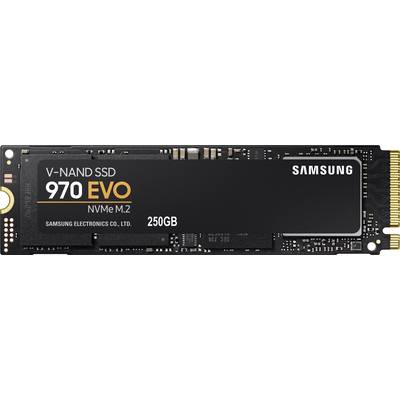 Samsung 970 EVO 250 GB Interne M.2 PCIe NVMe SSD 2280 M.2 NVMe PCIe 3.0 x4 Retail MZ-V7E250BW