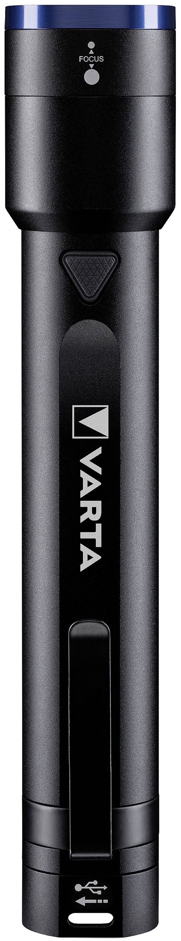 Varta Night Cutter F30R 18901101111 LED Taschenlampe mit Gürtelclip, mit USB-Schnittstelle, verstellbar akkubetrieben 700 lm 24 h 515 g