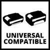 Zwei schwarze Druckerpatronen-Symbole mit der Beschriftung 'UNIVERSAL COMPATIBLE'.