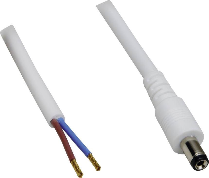 TRU COMPONENTS TC-2516014 Niedervolt-Anschlusskabel Niedervolt-Stecker - offene Kabelenden 5.5 mm 2.50 mm 2.00 m 100 St.
