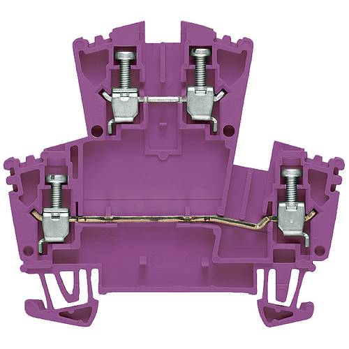 Weidmüller 1068020000 Doppelstock-Durchgangsklemme 5.1 mm Schrauben Violett 100 St.