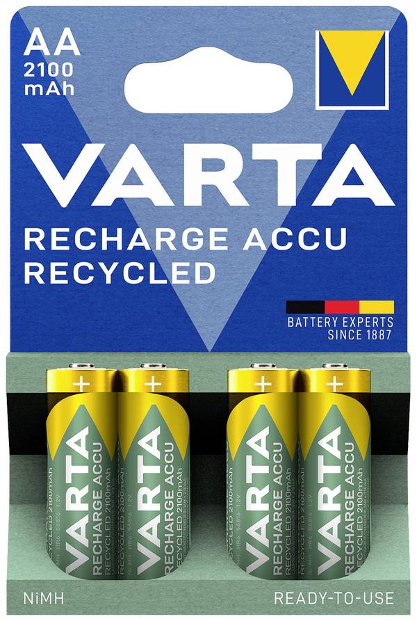 Varta RECH.AC.RECYC.AA2100mAh BLI4 Mignon (AA)-Akku NiMH 2000 mAh 1.2 V 4 St.