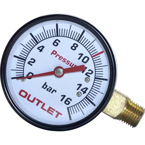 Thumbnail - Aerotec Manometer 9052069 Anschluss (Manometer): Rückseite Außengewinde 1/4 1 St.