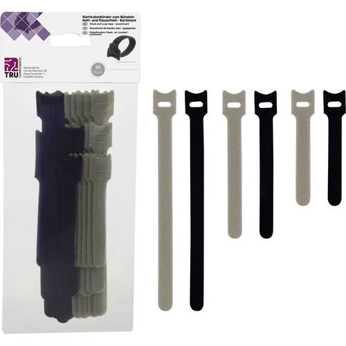 TRU COMPONENTS 30S014 Klettbinder Sortiment 30 St.