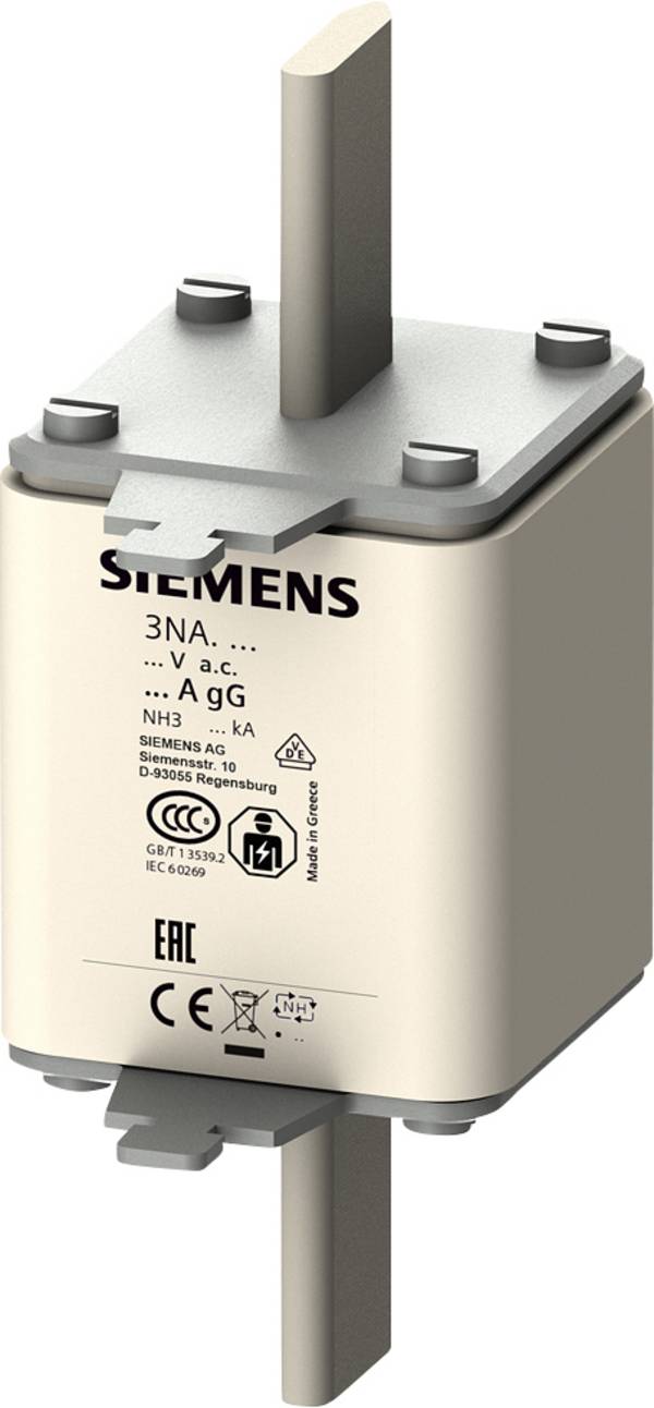 Siemens 3NA3344 Sicherungseinsatz mit mechanischer Sicherungsanzeige Passend für (Sicherungen) Sicherungsgröße 000 - 4 Sicherungsgröße = 3  250 A  500 V 3 St.