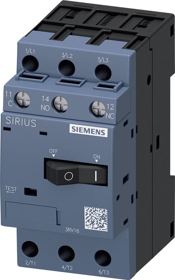 Siemens 3RV1611-1DG14 Spannungswandler-Schutzschalter 1 St. 1 Öffner, 1 Schließer, 1 Wechsler Einstellbereich (Strom): 3...