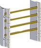 Siemens 8GS40107 ALPHA-ZS, Nachrüstsatz Sammelschiene 1-feldrig, 12x 5mm, 4-polig Nachrüstsatz 1 St.