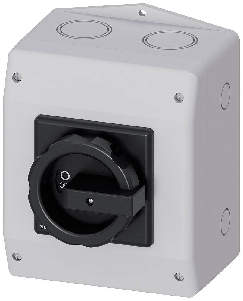 Lasttrennschalter Schwarz 3polig 35 mm² 63 A 1 Schließer, 1 Öffner 690 V/AC Siemens 3LD25651GP51