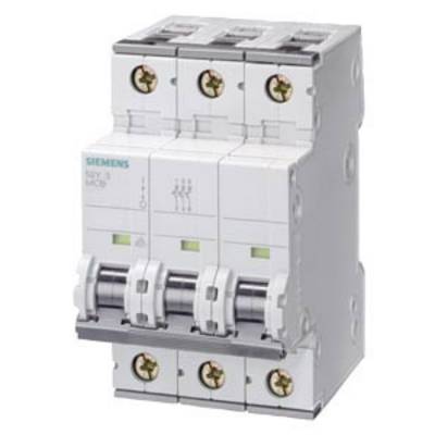 Elektrischer Leitungsschutzschalter von Siemens mit drei Schaltern, die Spannung und Stromfluss in einem Stromkreis regulieren.