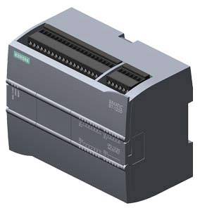 Elektronisches Modul, rechteckig und grau, mit Anschlussklemmen oben. 