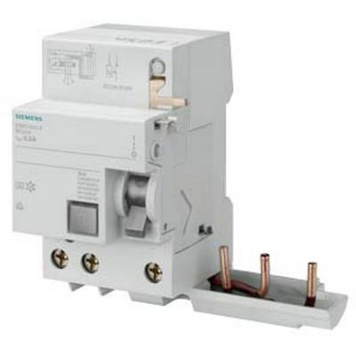 Ein weißer Siemens-Lasttrennschalter mit Hebel, geeignet für den elektrischen Schutz in Anlagen, erkennbar an den Kupferverbindungen.