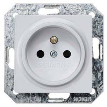 Siemens Schalterprogramm  Abdeckung Steckdose mit Berührungsschutz  Aluminium 5UB1938 1 St.