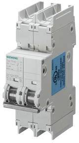 Ein zweipoliger Leistungsschalter von Siemens, Modell 5SL6225-6, zur Sicherung in elektrischen Schaltungen.